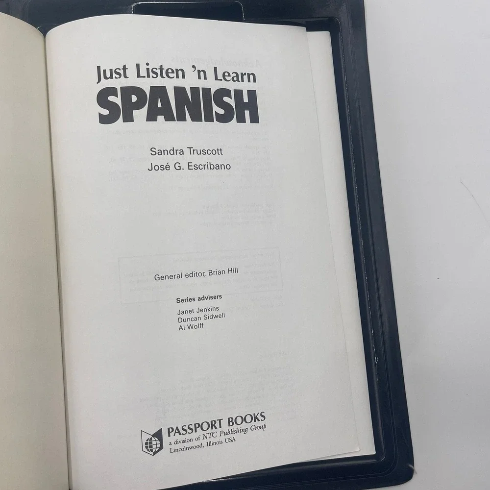Just‎ Listen 'n Learn Spanish Course Passport Books Cassettes